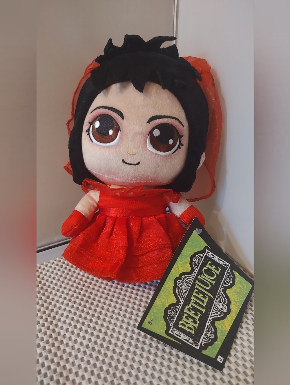 Warner Bros. 8 inch Lydia Deetz Plush Beetlejuice Huggable Plush Toy Halloween